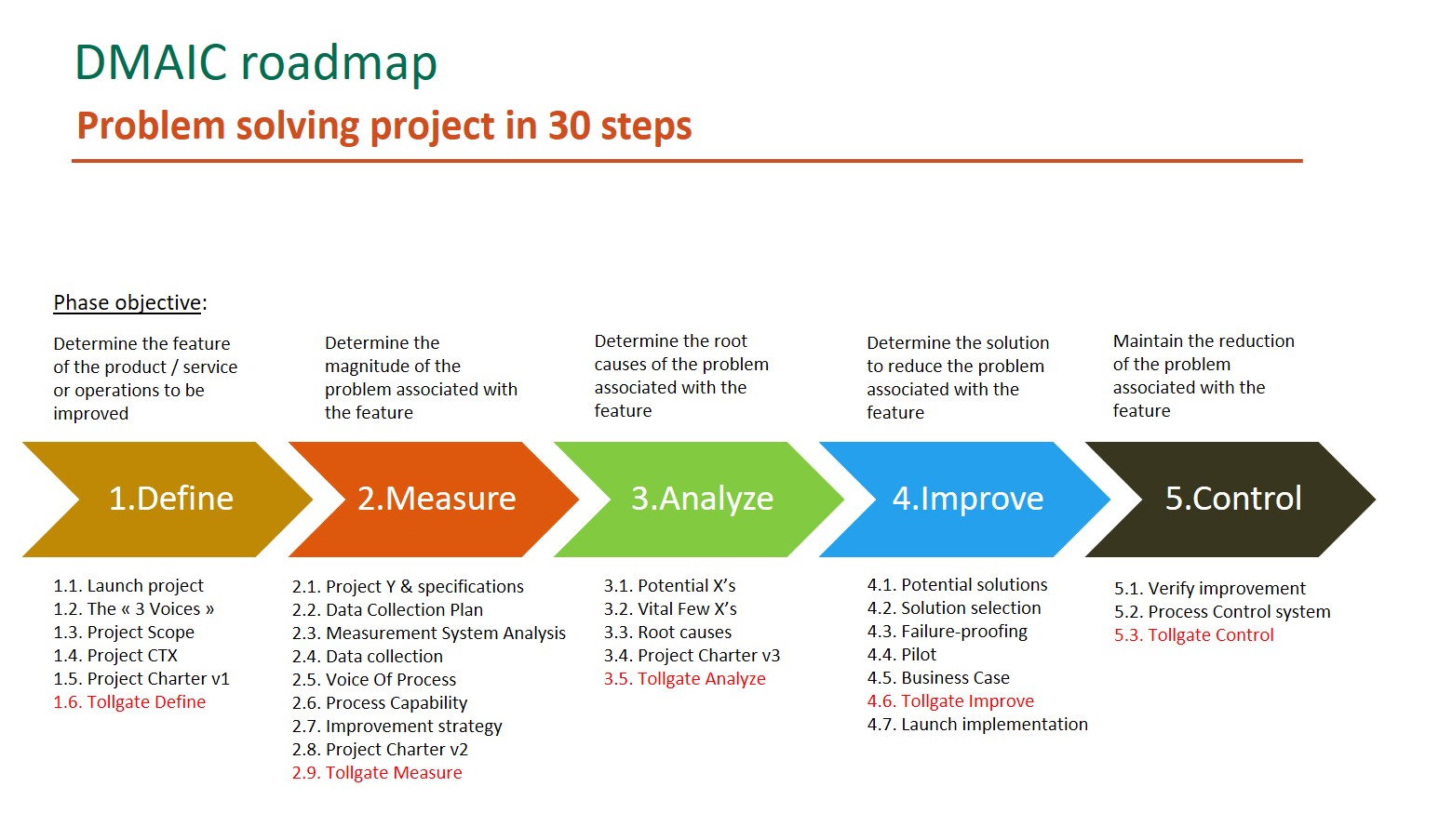 How To Select The Right DMAIC Projects And Build Your Transformation 