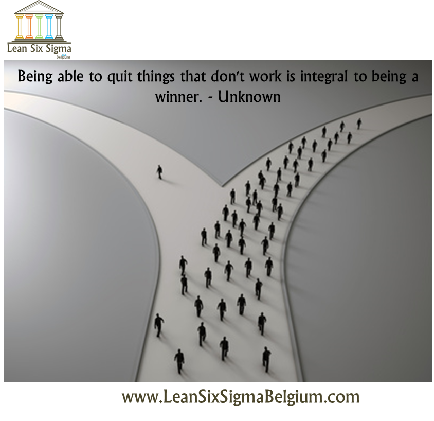 Quote - Being able to quit things that don't work is integral to being a winner. - Unknown