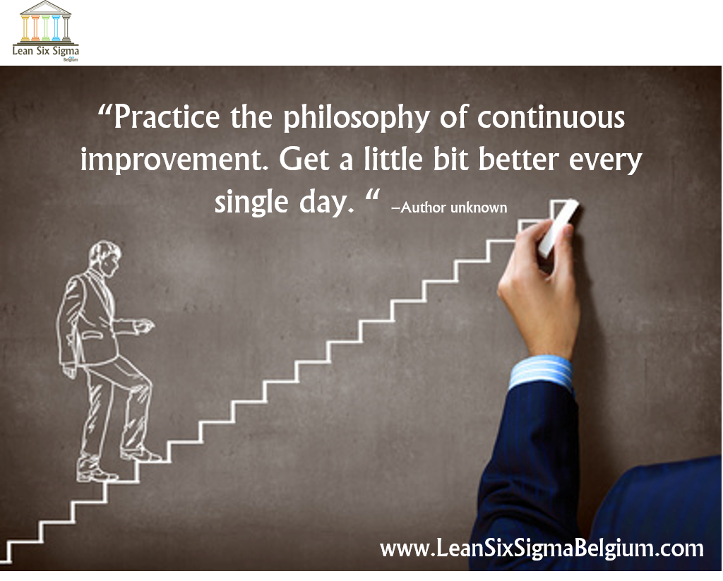 Continuous Improvement Quotes - Lean Six Sigma Belgium